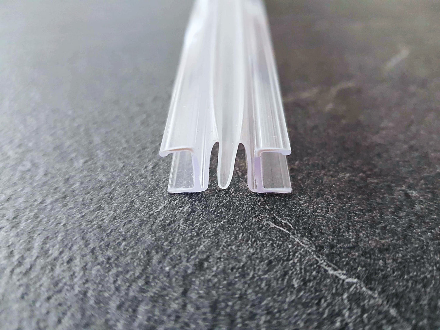 Ziehharmonika-Dichtung, für 6 oder 8 mm Glasdicke, ziehbar bis 35 mm