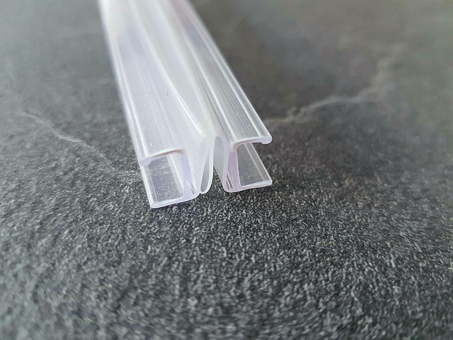 Ziehharmonika-Dichtung, für 6 oder 8 mm Glasdicke, ziehbar bis 35 mm
