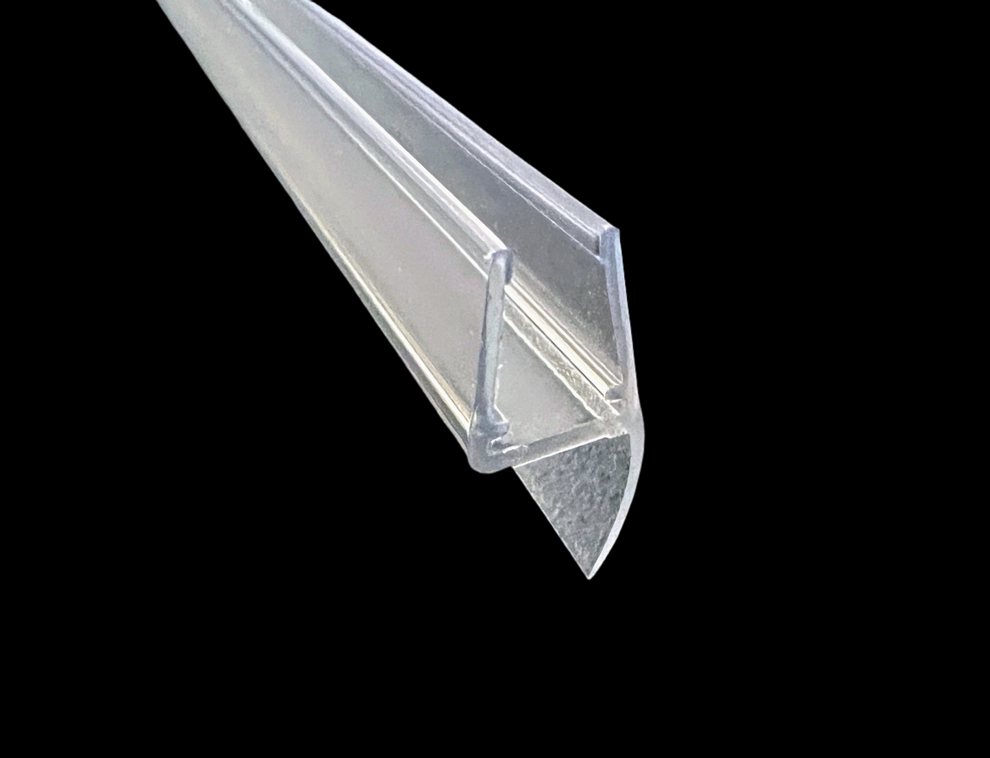 Lippendichtung 180° für fluchtende Türen, mit leicht gewölbter Lippe, für Lücken von 6 - 11 mm, Art.Nr. 5001