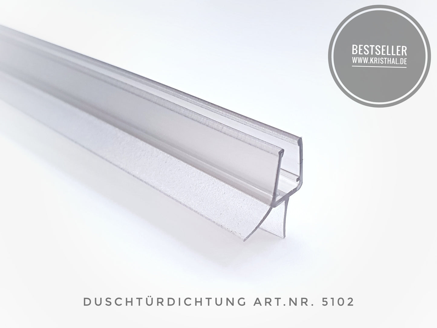 Schleiflippendichtung mit Abtropfleiste, für Lücken von 11 - 14 mm, Art.Nr. 5102