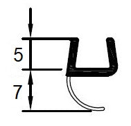 Spaltdichtung mit offener Ballondichtung für Lücken von 2 - 6 mm, Art.Nr. 5120/5130