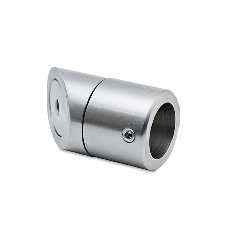 Glas-Wand, 45°, Edelstahl Stabistangen-Set, 19 mm Rohr, Art.Nr. 6017/6019