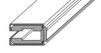 Klemmprofil-Set mit eckigen Abdeckprofilen; Art.Nr. 74127