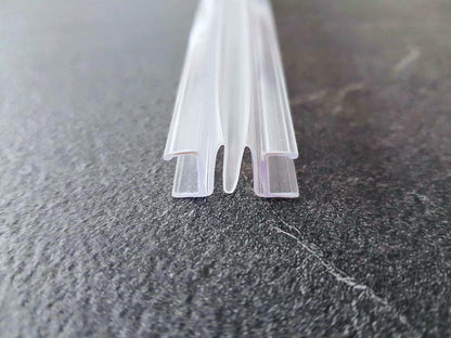 Ziehharmonika-Dichtung, für 6 oder 8 mm Glasdicke, ziehbar bis 35 mm