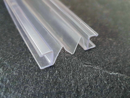 Ziehharmonika-Dichtung, für 6 oder 8 mm Glasdicke, ziehbar bis 35 mm