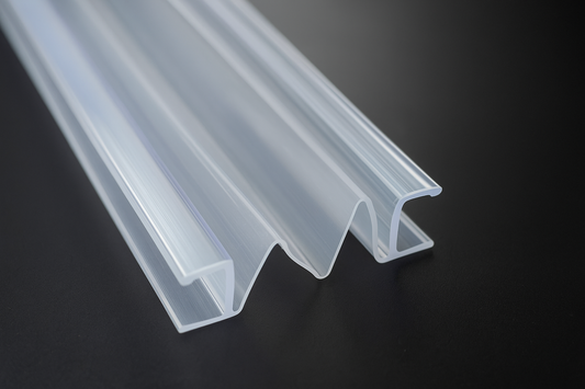Ziehharmonika-Dichtung, für 6 oder 8 mm Glasdicke, ziehbar bis 35 mm