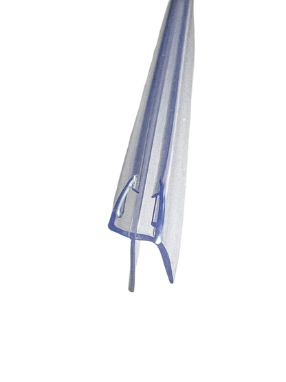 Schleiflippendichtung für Duschtür mit Wasserabweiser u. Schleiflippe unten, für 5 mm Glas, Dichtung Art.Nr. 2164