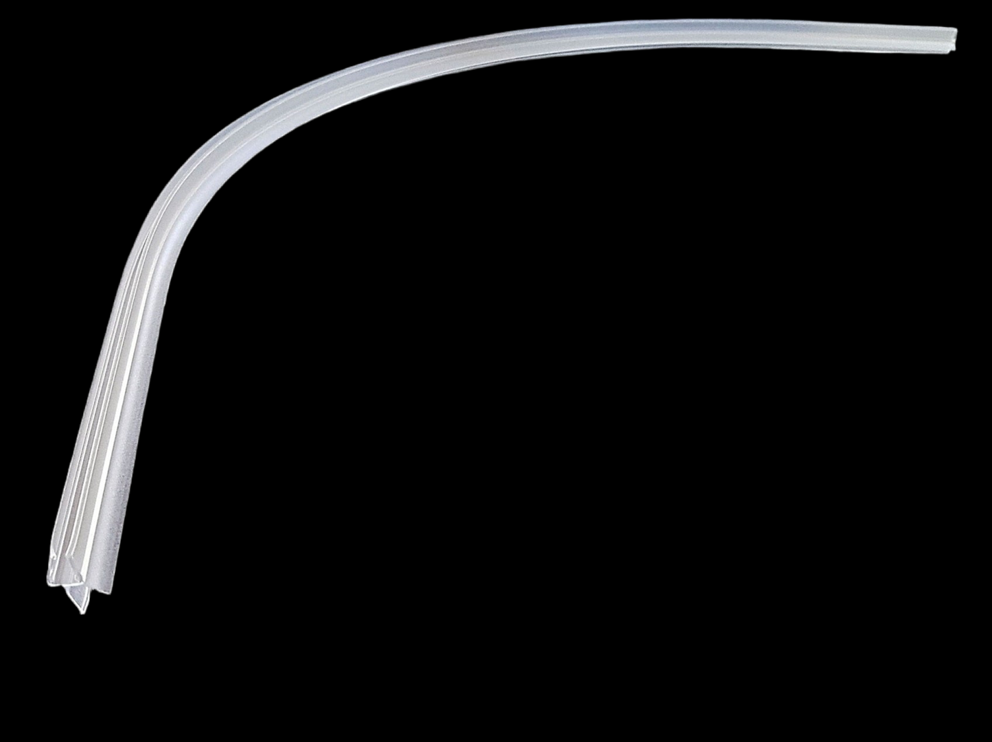 gebogene Dusch-Türdichtung  mit verstärkter Dichtlippe, für Lücken von 15 - 17 mm, Art.Nr. 5101.550