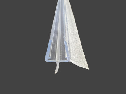 Schleiflippendichtung für Duschtür mit kurzer Schleiflippe u. Abtropfleiste, für 7-11 mm Lücken, Art.Nr. 1402