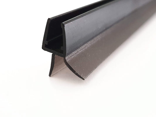schwarze Dusch-Türdichtung mit Lippe nach unten,  Art.Nr. 5102-B