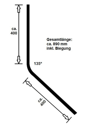 gebogene Dusch-Türdichtung 135° für Fünfeckduschen, Art.Nr. 5101.135