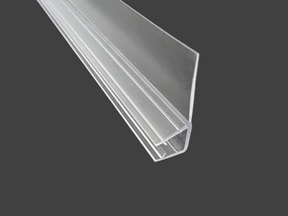 Duschtürdichtung für überlappende Türen, mit Dichtlippe im 90°-Winkel, für Lücken von 15 - 27 mm, Art.Nr. 004