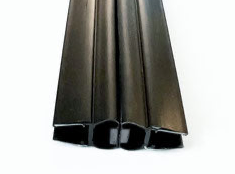 schwarze Tür-Magnetdichtung 180° (1 Paar), Art.Nr. 6092-B