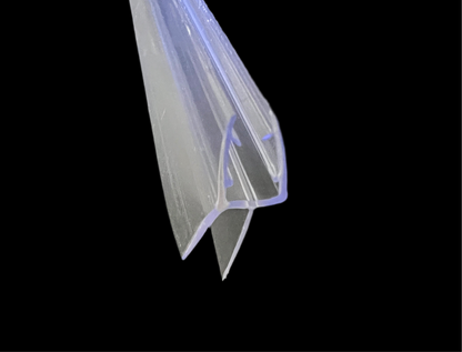 Schleiflippendichtung für Duschtür mit Wasserabweiser u. Schleiflippe unten, für 5 mm Glas, Dichtung Art.Nr. 2164