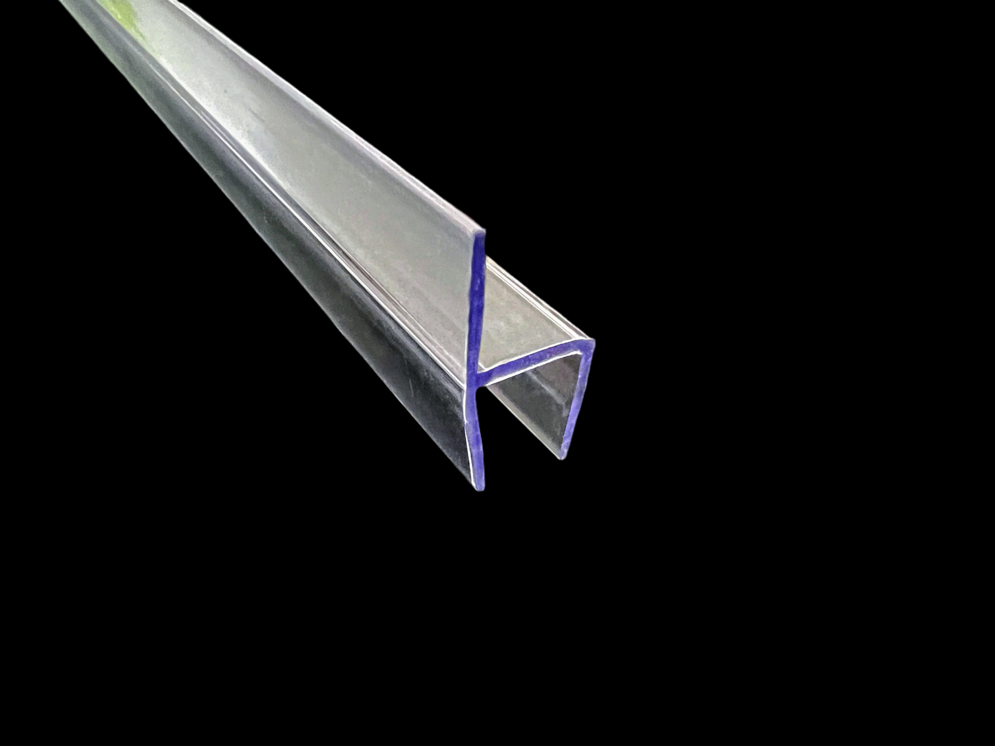 Wintergarten Fugendichtung Glas-Glas 180°, mit hartem Steg aus Polycarbonat, hochtransparent (glasklar), Art.Nr. S003A2