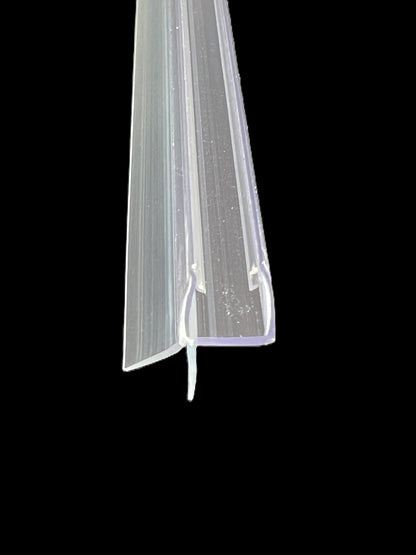 Schleiflippendichtung innen mit Abtropfleiste, 8 mm Glas, für Lücken von 10 - 12 mm, Art.Nr. 835