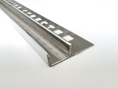 Fliesen-U-Winkelprofil "Slimline"; Edelstahl matt geschliffen K220 (gebürstet); Art.Nr. U-E-K220
