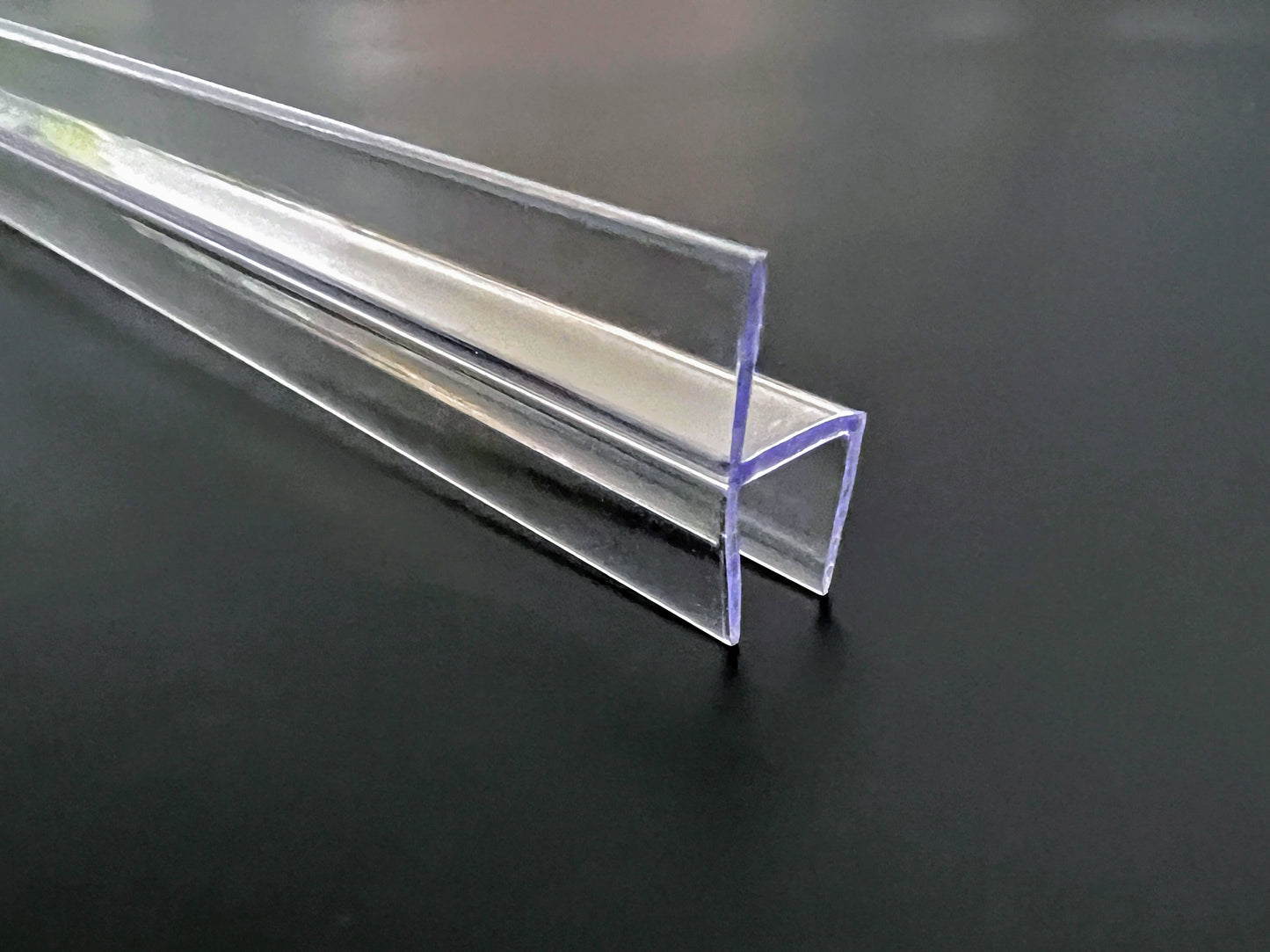 Wintergarten Fugendichtung Glas-Glas 180°, mit hartem Steg aus Polycarbonat, hochtransparent (glasklar), Art.Nr. S003A2