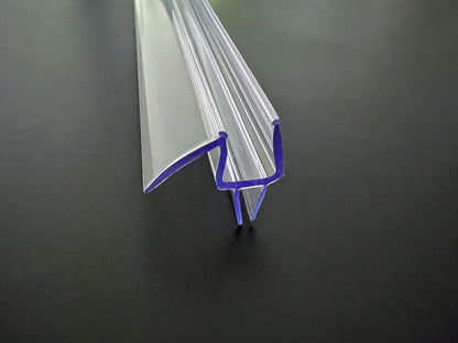 Duschdichtung mit doppelten Dichtgummi unten u. Dächlein oben, für Lücken von 7 - 9 mm, Art.Nr. S009B1