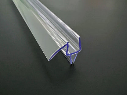 Duschdichtung mit doppelten Dichtgummi unten u. Dächlein oben, für Lücken von 7 - 9 mm, Art.Nr. S009B1